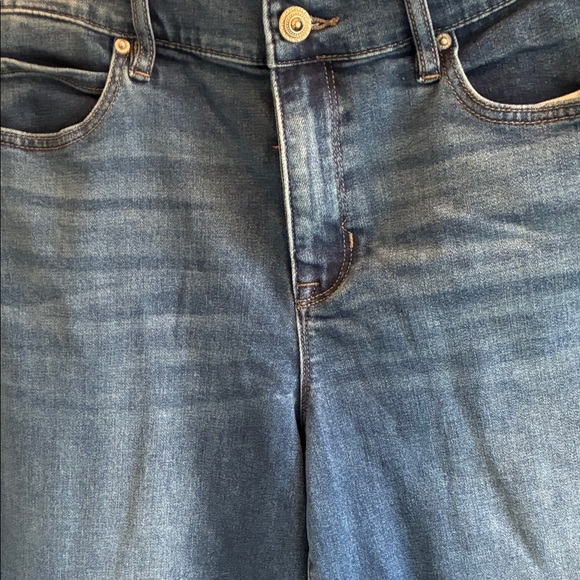 Nicole Miller Straight Leg Jeans in Medium Blue Wash - Picture 6 of 7